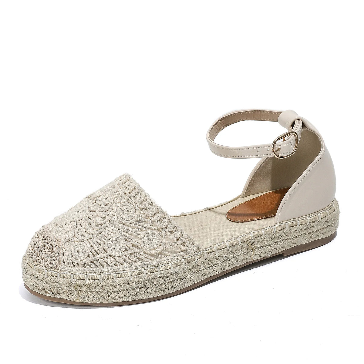 New 2026 Summer Women's Vintage Flats Hemp Rope Bottom Sandals Comfortable Sandals Women's Fisherman Sandals Sandalias De Mujer
