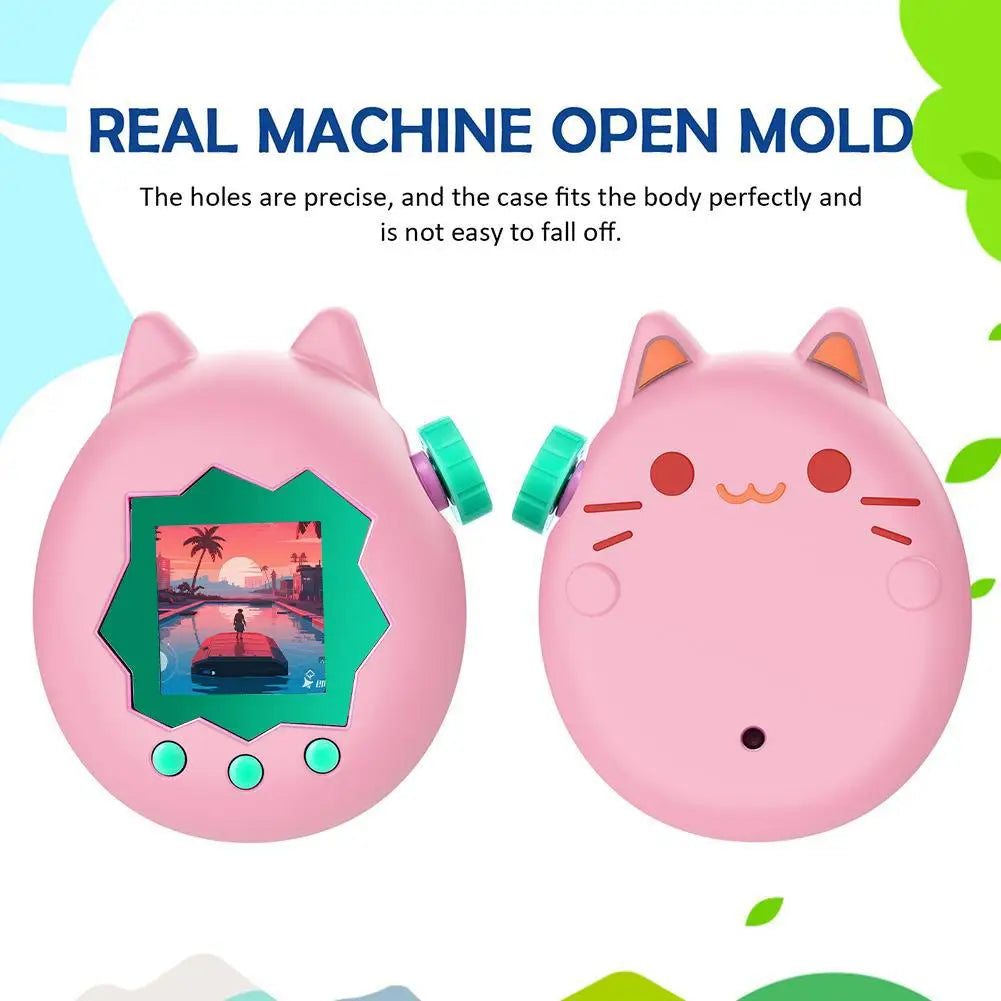 For Tamagotchi Paradise Silicone Full Cover Case Non-Slip Liquid Silicone Cute Protective Cover Soft Shell Game Accessories