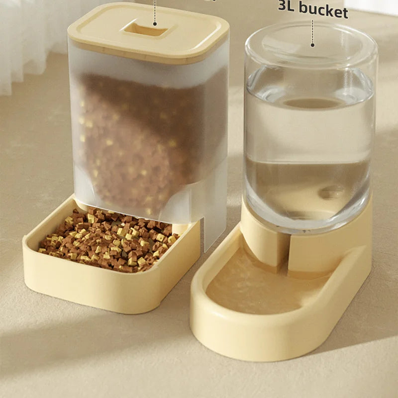 HOOPET Dogs Automatic Feeders Water Bottle Cats Bowl Food Storage Drinking Dispenser Container Pet Supplies