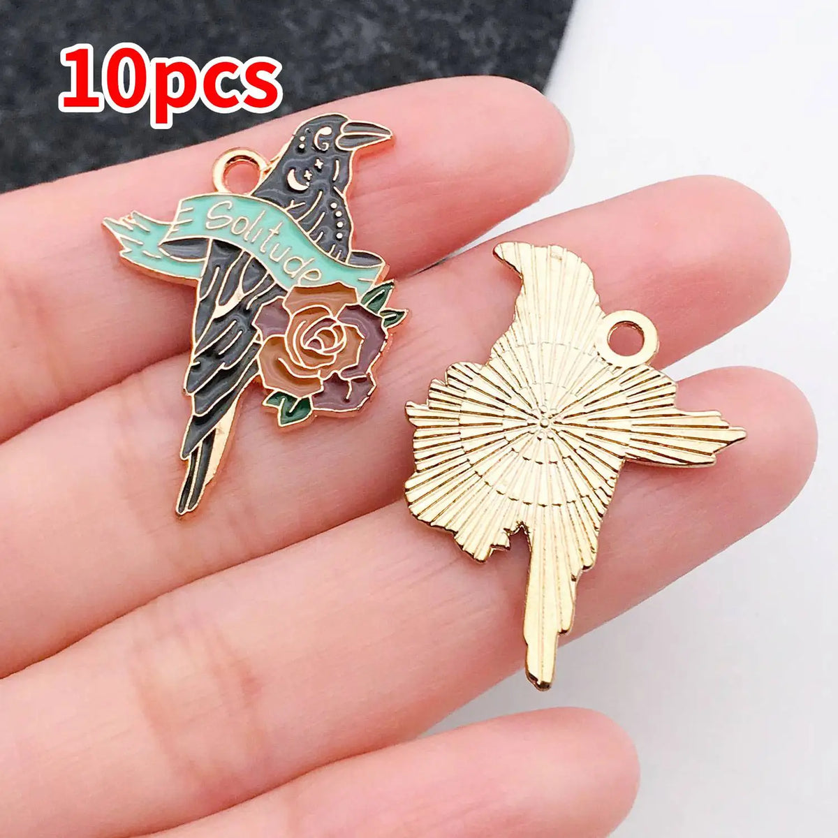 Mix 10/20 pcs of Alloy Enamel Halloween Charms Pendants, Suitable for DIY Necklace, Earring, Keychain Jewelry Making Accessory.