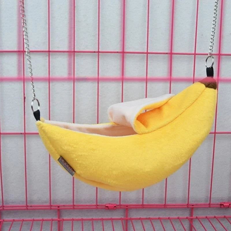Hamster cotton nest banana Shape House Hammock Bunk Bed House Toys Cage For Sugar Glider Hamster Small Animal Bird Pet Supplies