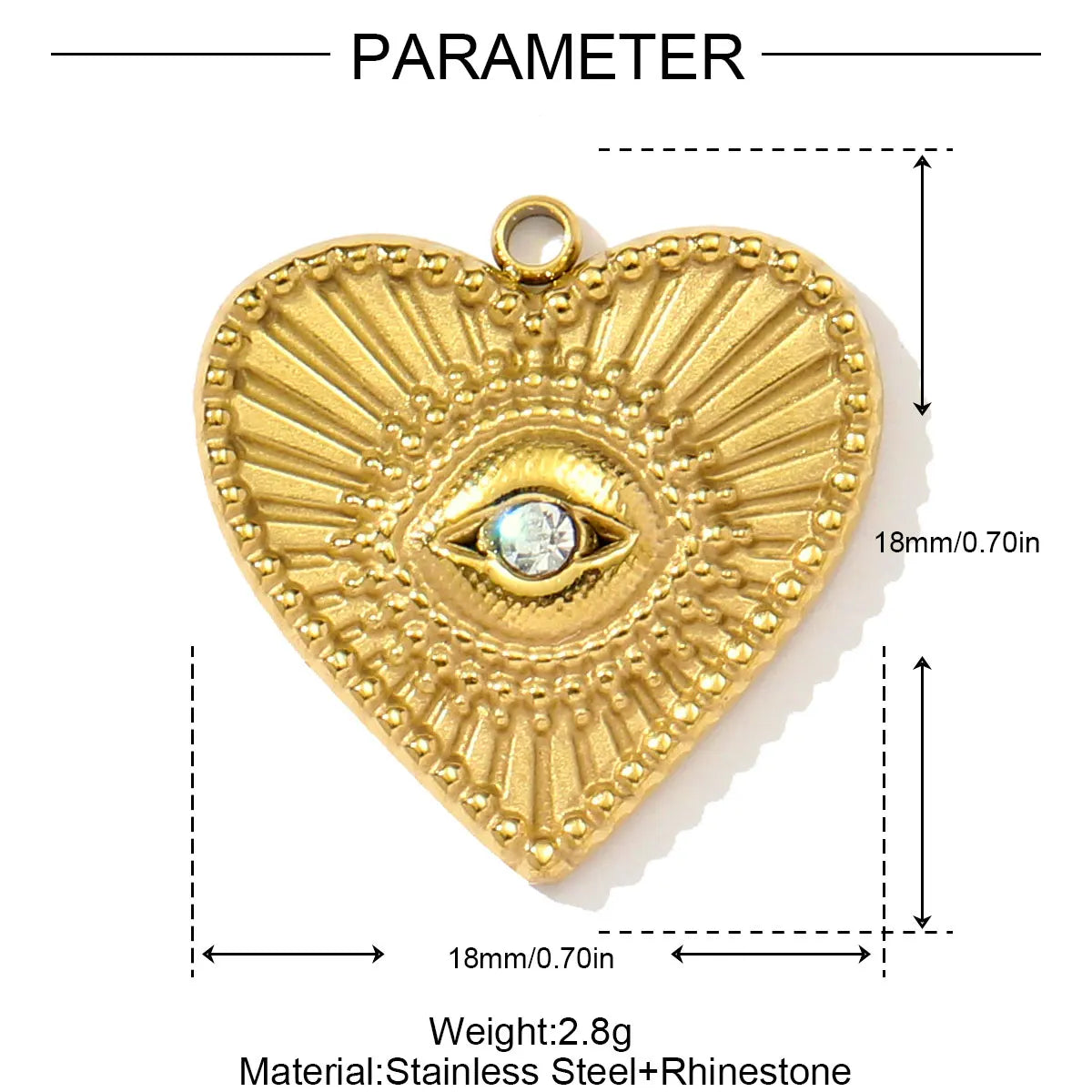3pcs/Lot Stainless Steel 3D The Triumphal Arch Lovers Pendants Boot Heart Eye DIY Charms Women French Love Dog Dream Jewelry