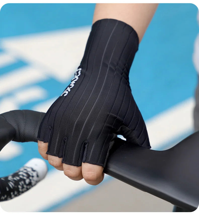 CXWXC Cycling Half Finger Gloves Men Women Breathable Anti-slip Glove Fitness Sport Training Gloves With Extended Wrist Guard