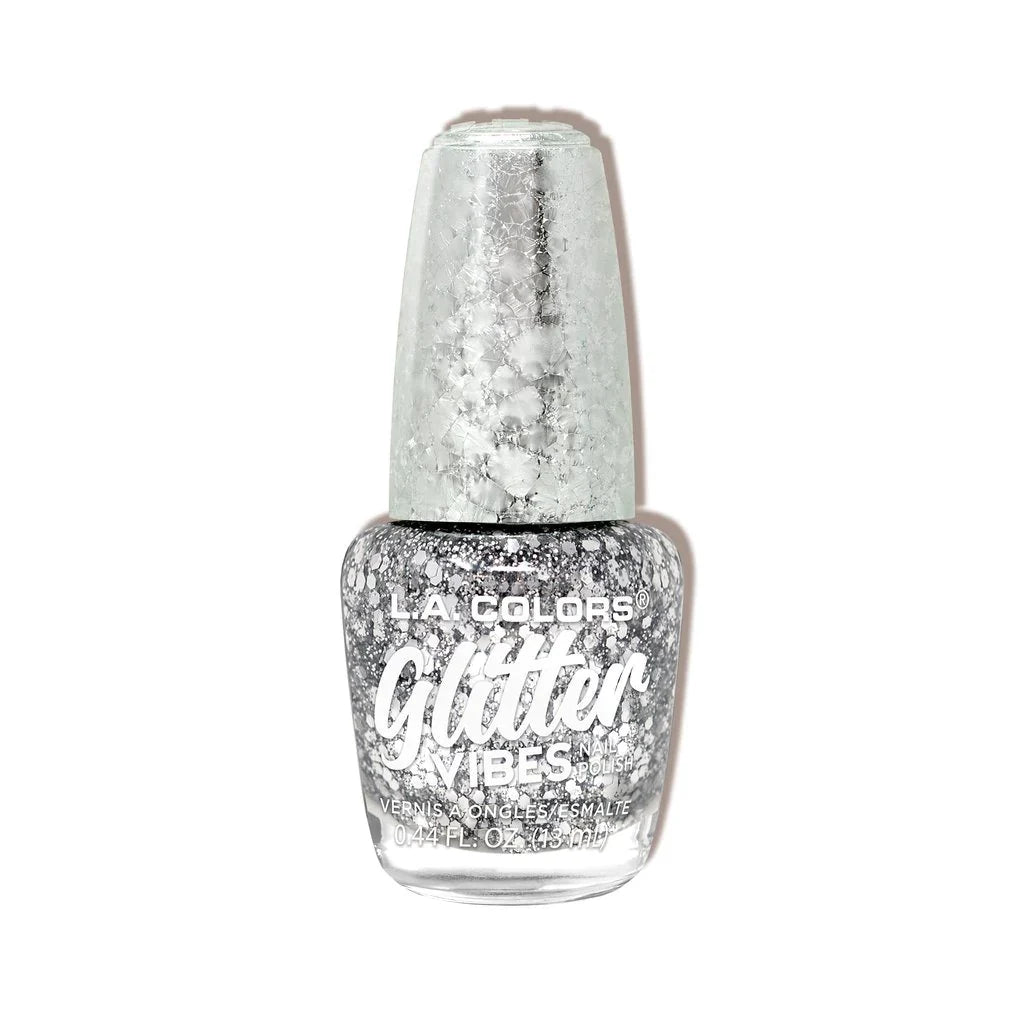 L.A. Colors Glitter Vibes Nail Polish, 1pc