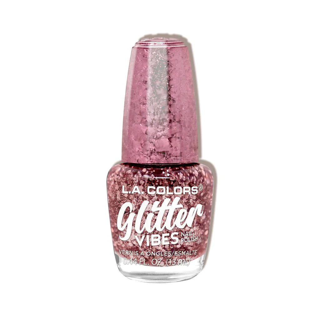 L.A. Colors Glitter Vibes Nail Polish, 1pc