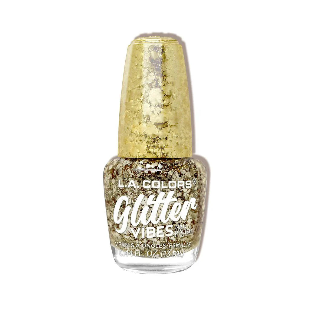 L.A. Colors Glitter Vibes Nail Polish, 1pc