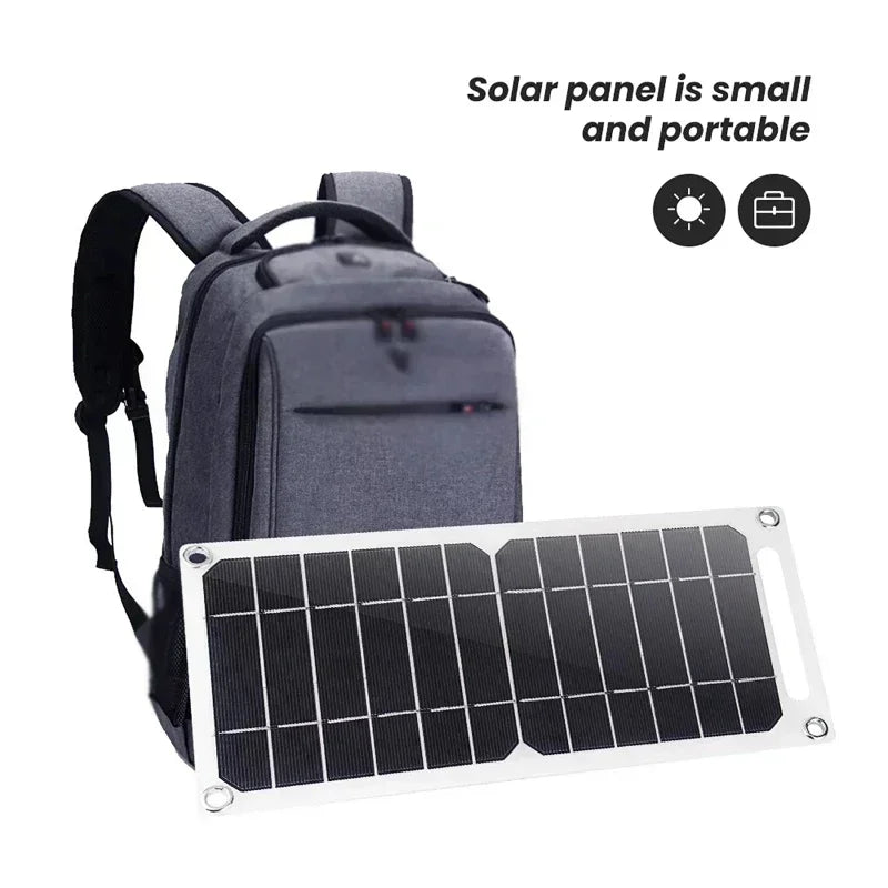 (U.S Stock) 35W Portable Foldable Solar Charger Panel Dual USB Ports Fast Charging  Power Bank iPhone Camping Outdoor Travel