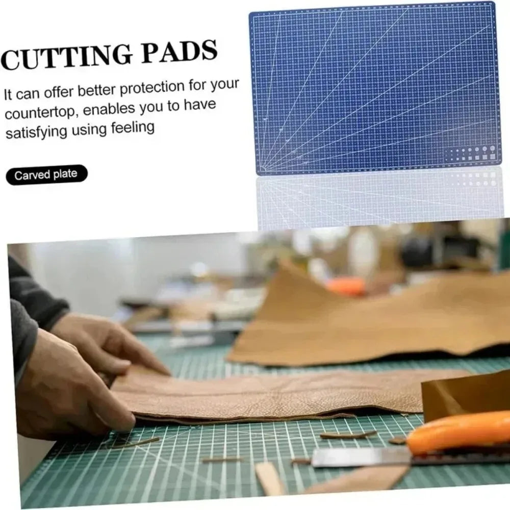 A3 Self-Healing Cutting Mat 45×30×0.09cm, Double-Sided Anti-Cut PVC Pad for Leather Craft, Student DIY Art Projects
