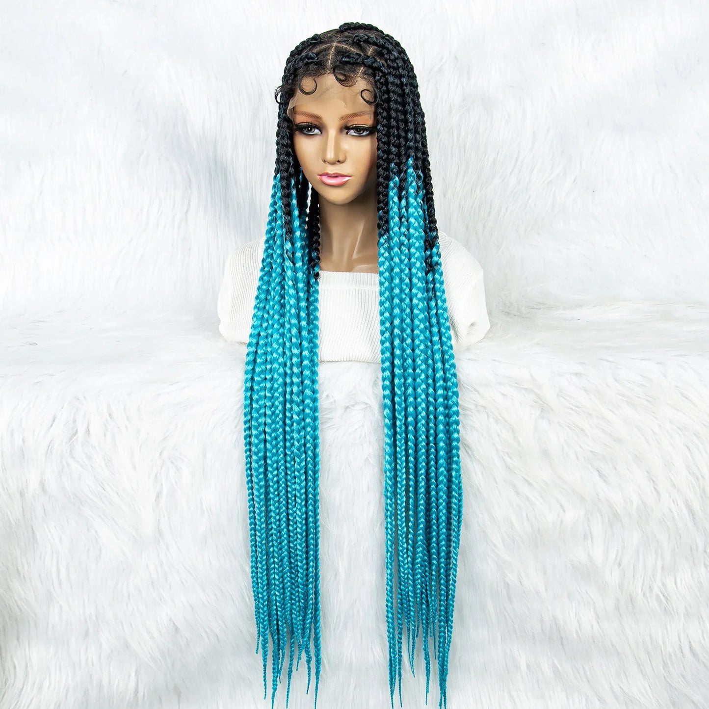KIMA Colorful Braided Wig | Full Lace | Butterfly Locs & Dreadlocks Options