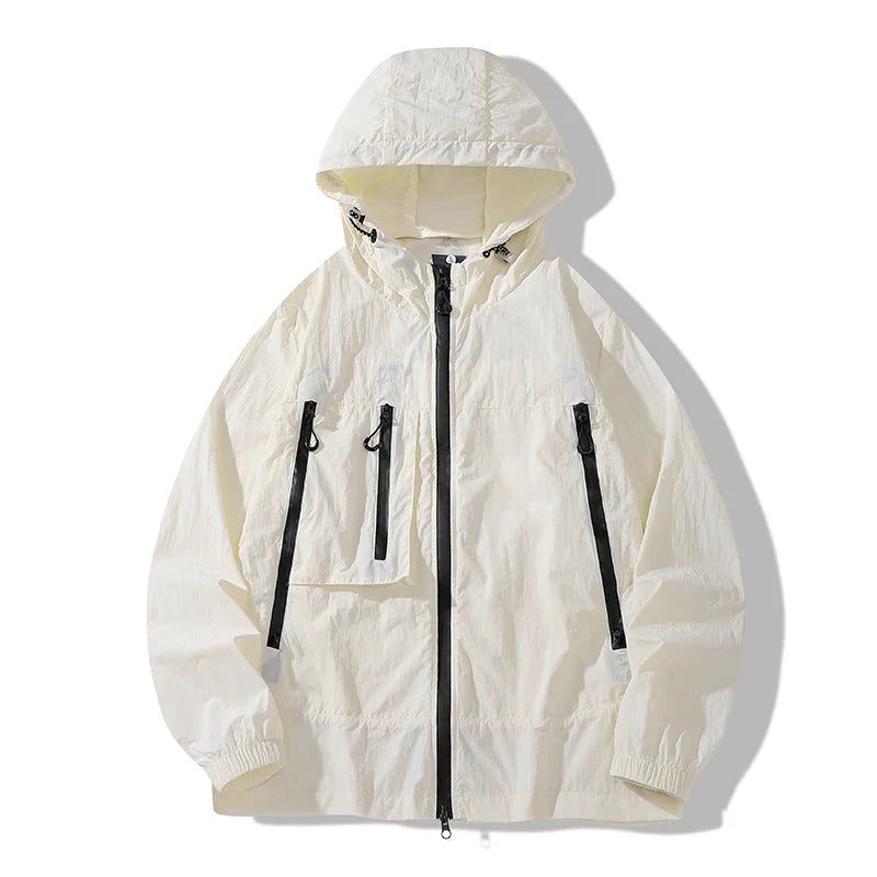 CHRLCK Unisex Hiking Jacket Summer UPF50+ Windbreaker Quick Drying Camping Trekking Fishing Jackets Sun Protection Coats