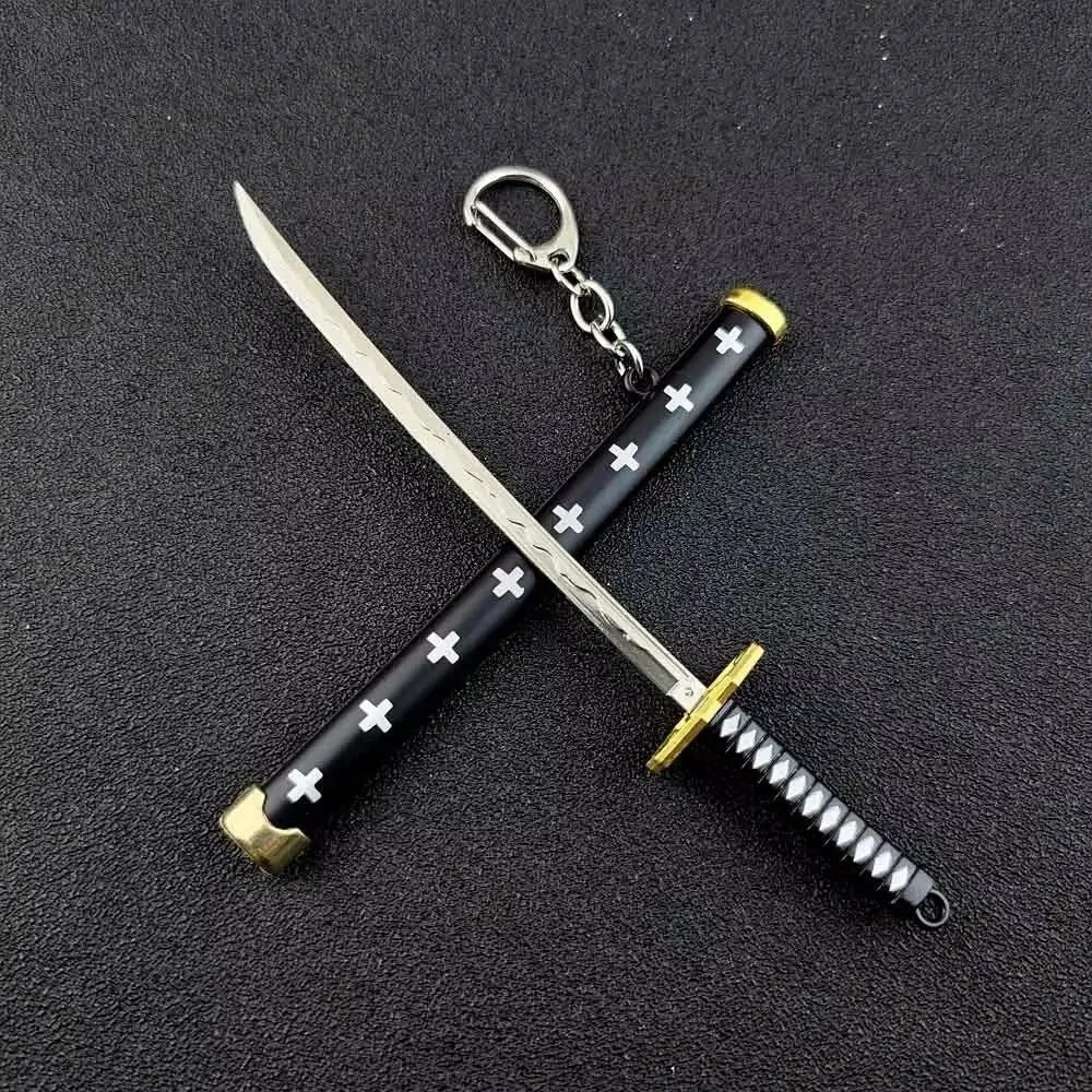 Mini Samurai Sword Keychain Anime Scabbard Key Ring Katana Buckle Key Chain for Men Women Cosplay Toy Jewelry Gift