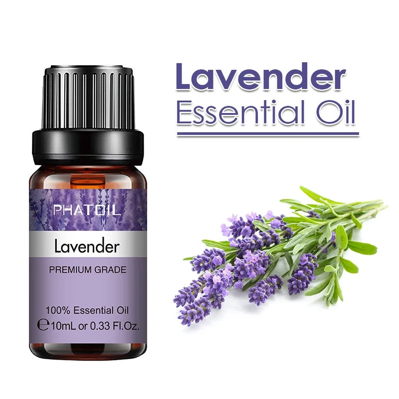 PHATOIL 10ml Ginger Essential Oil for Perfume Candles Making Spa Massage Humidifier Rose Jasmine Pine Needles Tangerine Thyme
