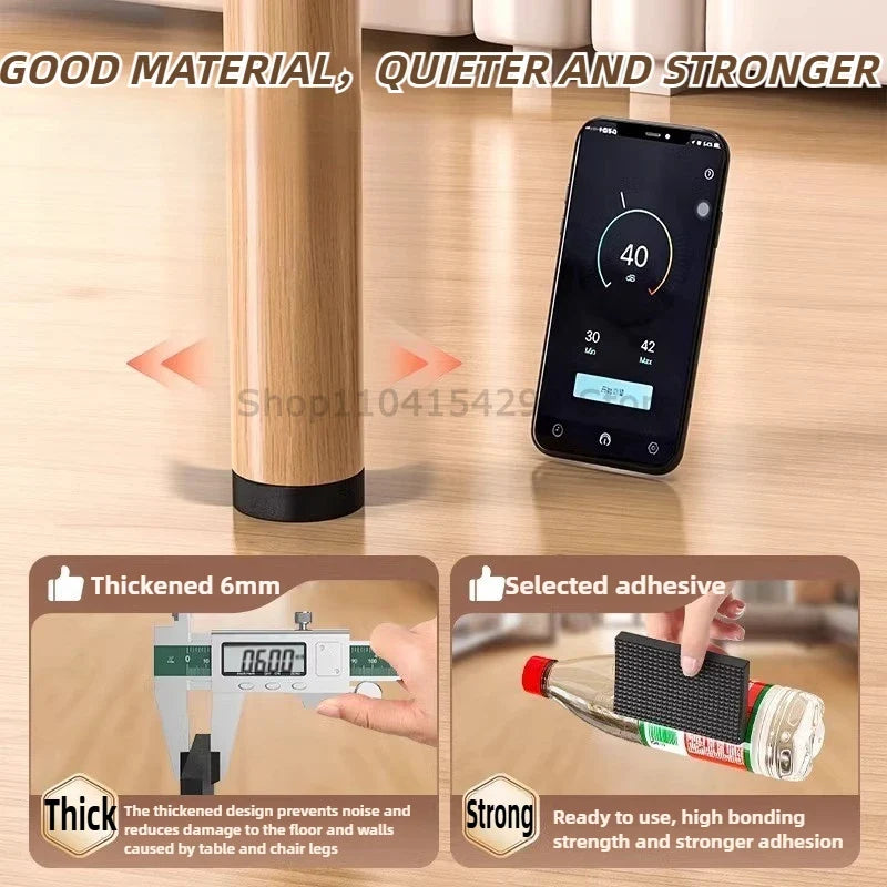 DIY Non-Slip Furniture Pads Mute Mats Bumper Damper Anti-slip Thick Pad Foot Cover Self Adhesive Table Chair Foot Protection Pad