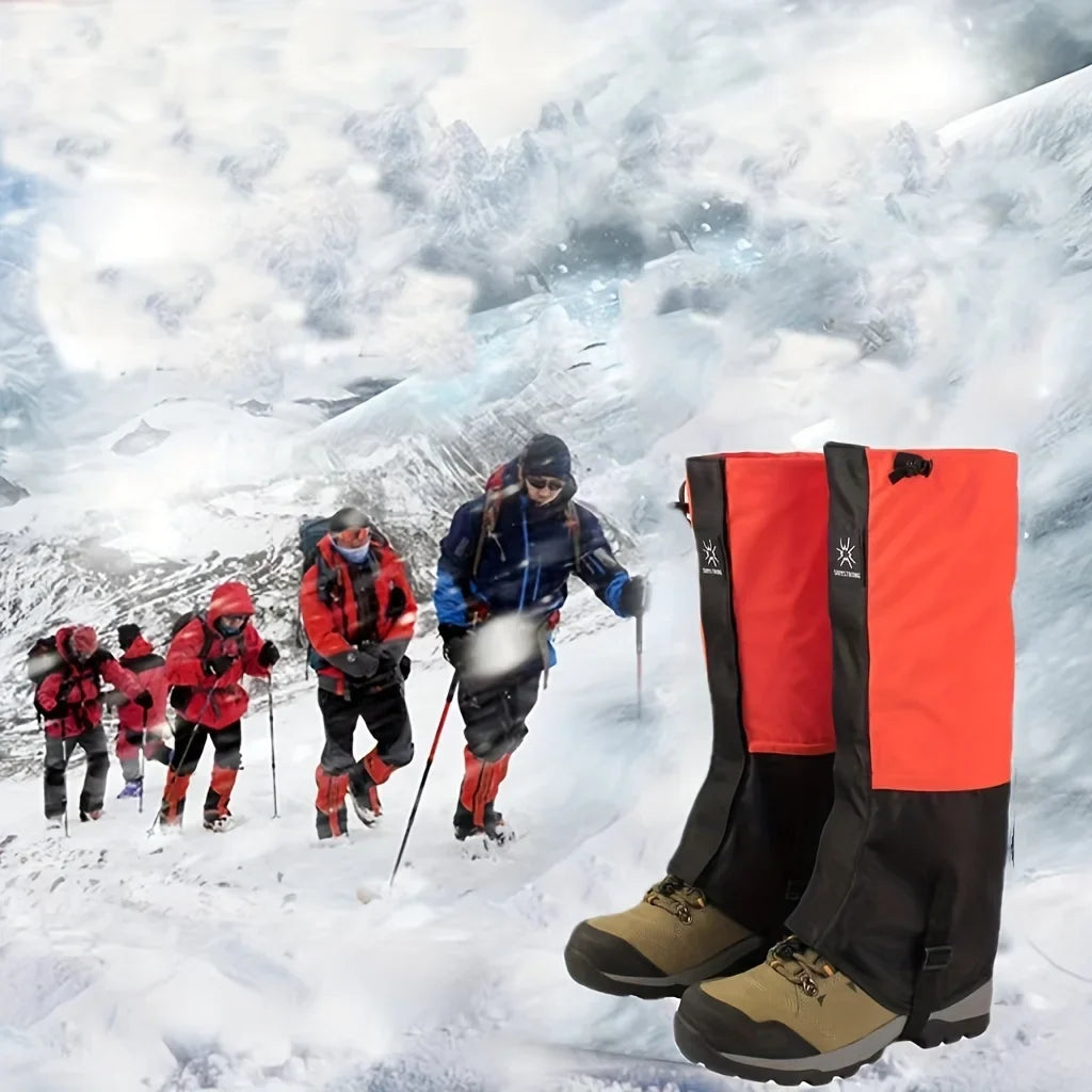 Waterproof Snow Sand Prevention Leg Gaiters Essential Protective Gear for Outdoor Mountaineering Skiing Desert Hiking Exploratio