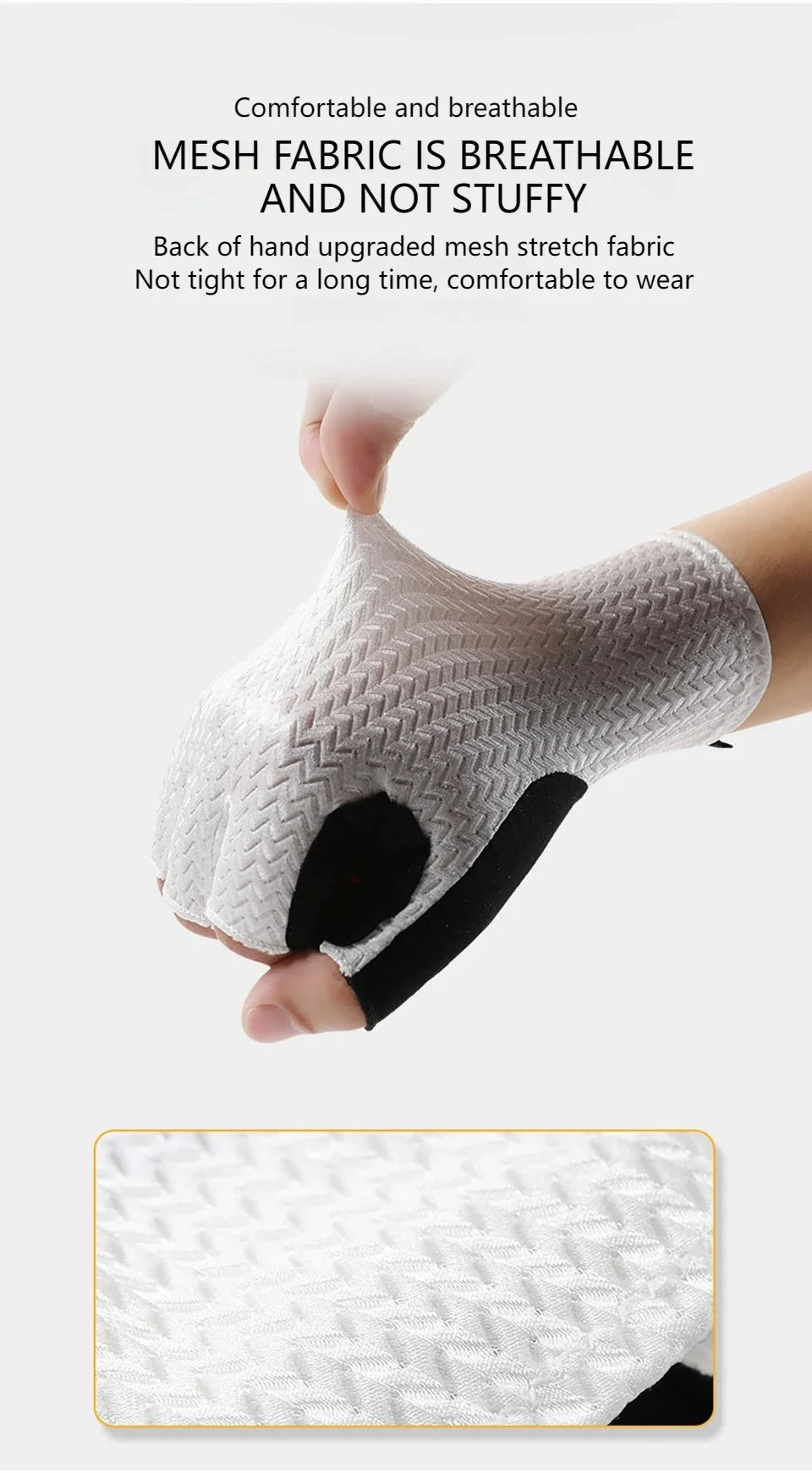 GTUBIKE Summer Breathable Half Finger Cycling Gloves Ultralight Road Bike Gloves Anti-Slip Silicone Pad Cooling Sport Gear