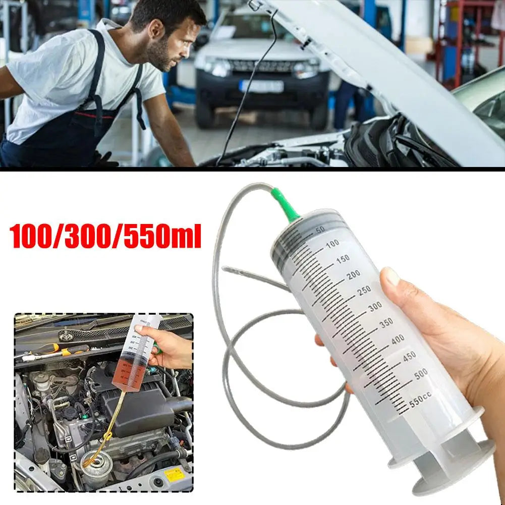 100/300/550ml Grote Capaciteitsspuiten Herbruikbare Naaldvat Oliepomp met 1m Slang voor Huisdieren Voeding Metpomp Vacuümspuit