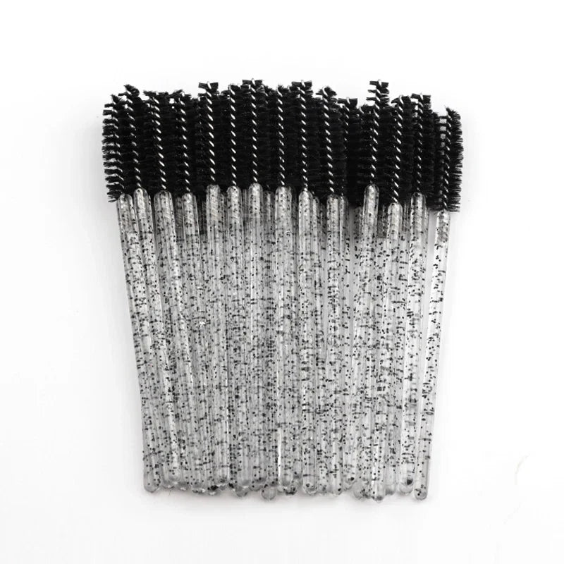5/50Pcs Black Lashes Brush Cosmetics False Eyelashes Supplies Reusable Makeup Brushes Eyebrow Brush Mascara Wands Make Up Tools