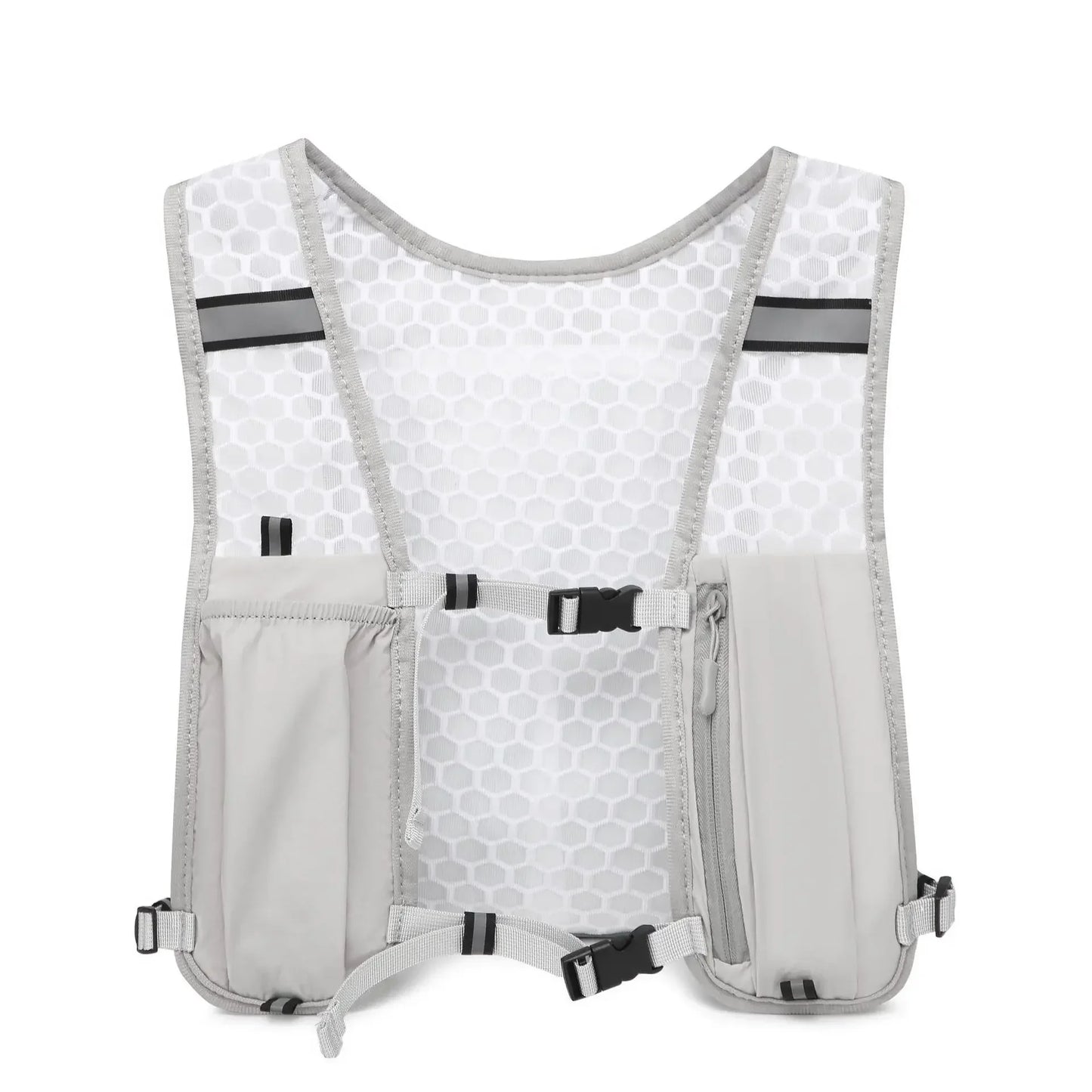 Reflective Lightweight Running Vest for Biking & Sports with Hydration Chest Pack Phone Storage Pocket Outdoor Gear