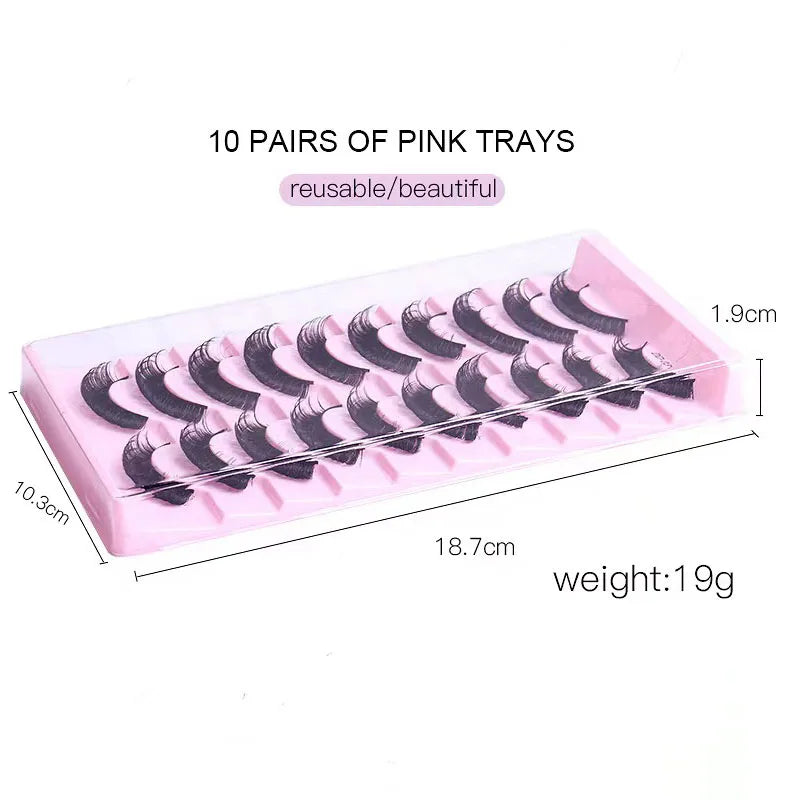 Fashion Russian Strip Lashes 2/5/10 Pairs 3D Mink Lashes Natural Eyelashes Dramatic False Eyelashes Wholesale Eyelash Extension