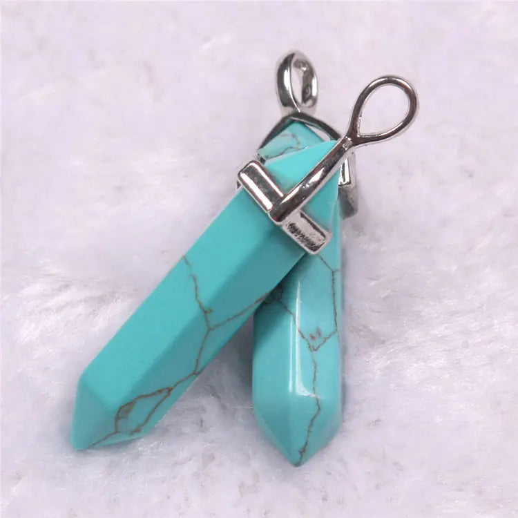 Style Loft Collection Natural Stone Crystal Agate Pendant