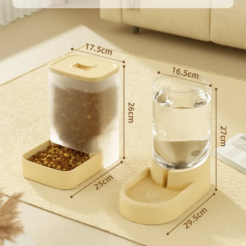 HOOPET Dogs Automatic Feeders Water Bottle Cats Bowl Food Storage Drinking Dispenser Container Pet Supplies