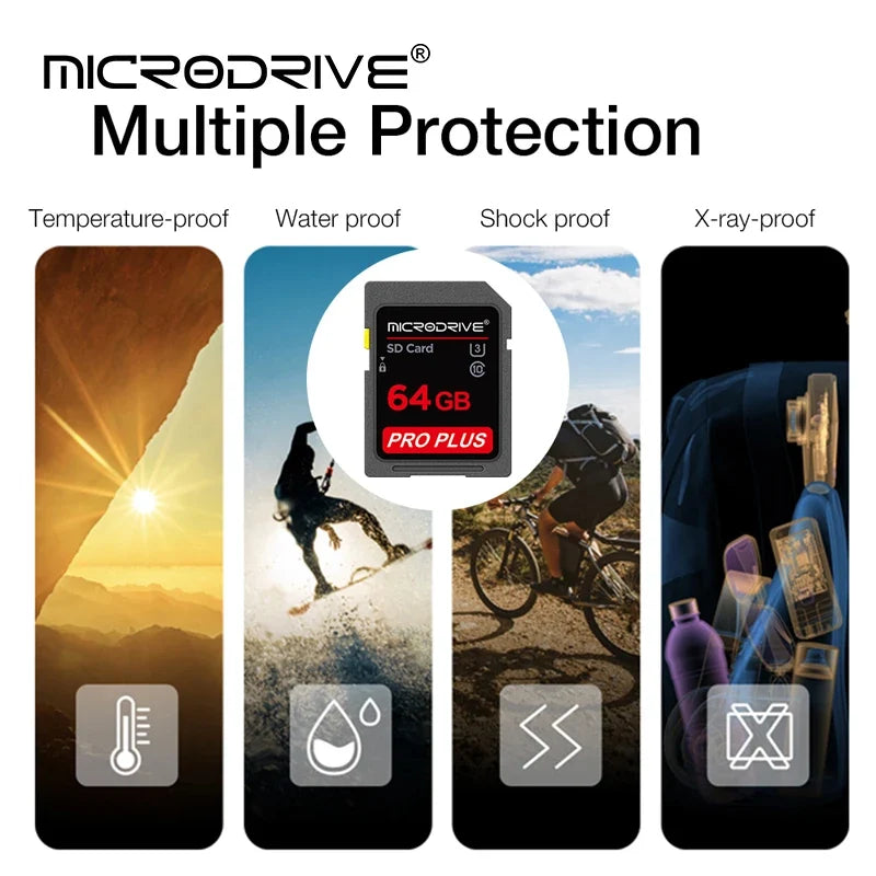 High Speed Class 10 SD Card 16GB 32GB 64GB 128GB 256GB Carte SD Memory Card Flash USB Stick SDCards For Camera
