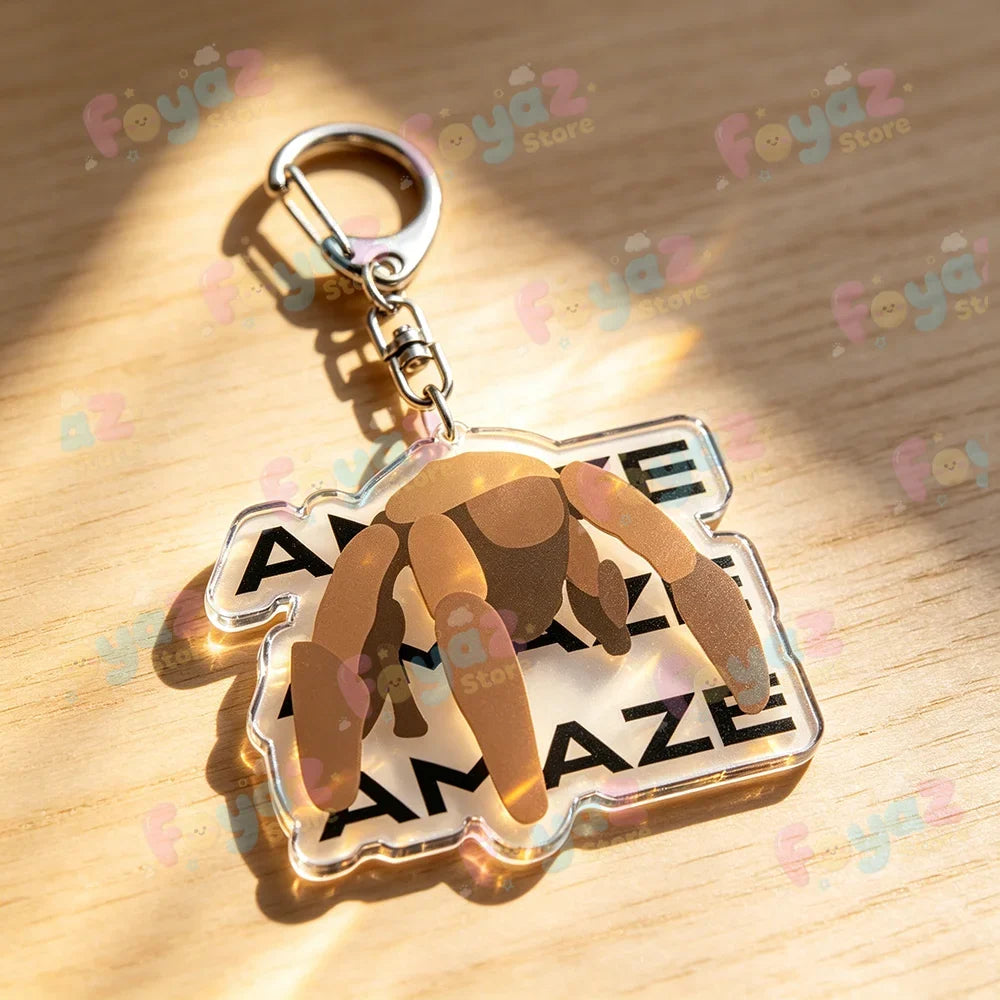 Rocky Amaze Amaze Keychains for Accessories Bag Charm Project Hail Mary Mission Crest Keyrings Jewelry Fans Gifts