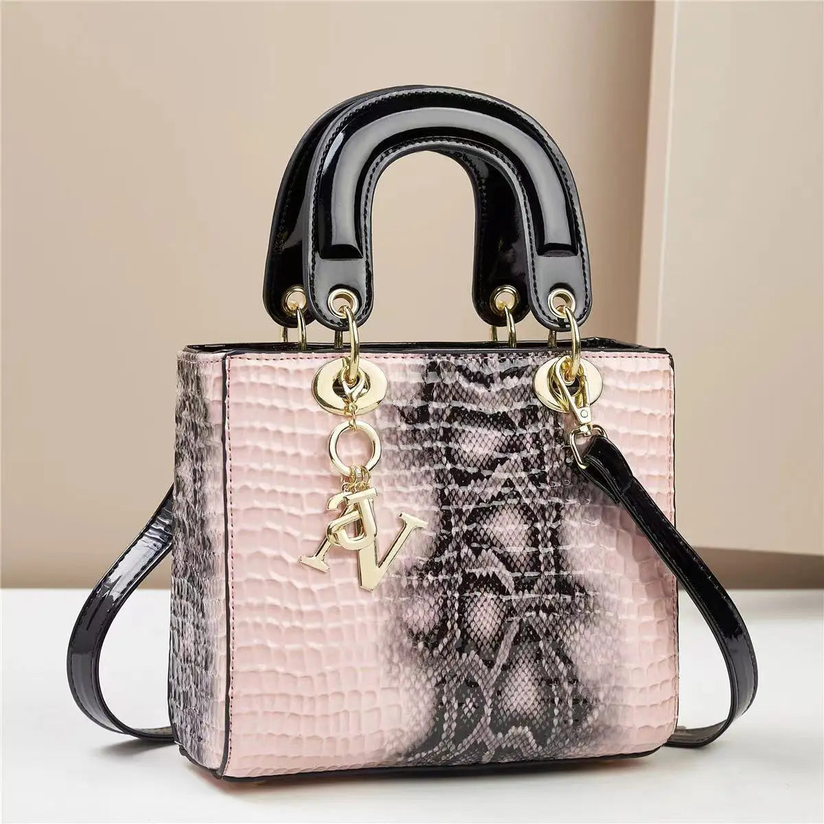 Fashion Brand Designer Women's Handbag | New Crocodile Pattern Daifei Bag (Classic Versatile Shoulder & Commuter Crossbody Bag)