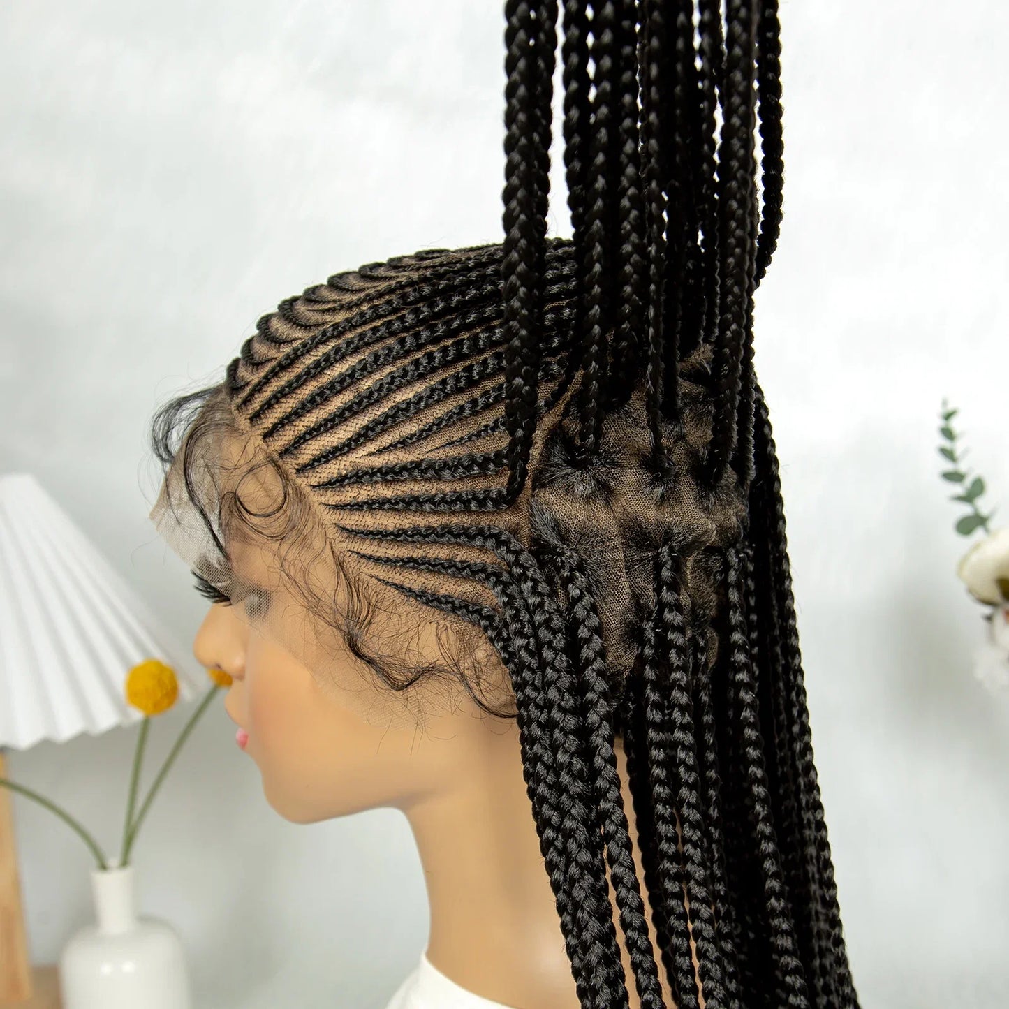 KIMA Fulani Braids Wig | Full Lace Cornrows with Baby Hair