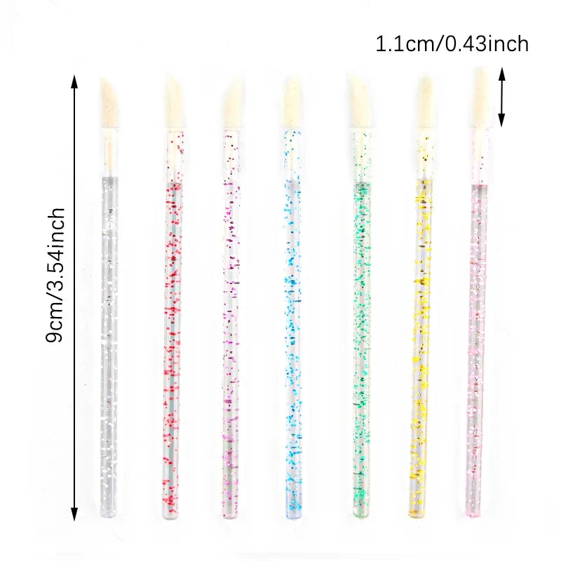 Lanjinglin 5/50 Pcs Lip Brush Reusable Makeup Brushes Lipstick Applicator Wands Eyelashes Extension Tool Beauty Accessories