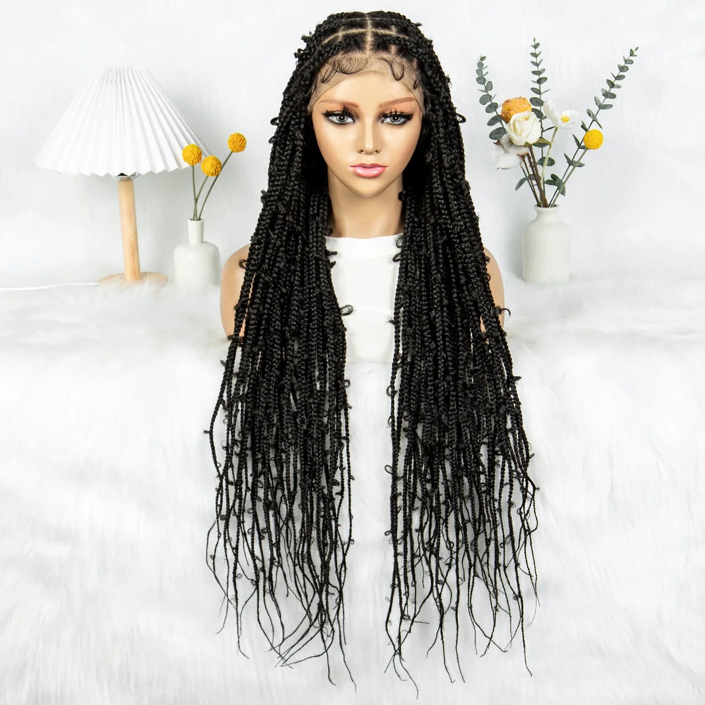 KIMA 34" Long Goddess Knotless Butterfly Braids Wig | Full Lace