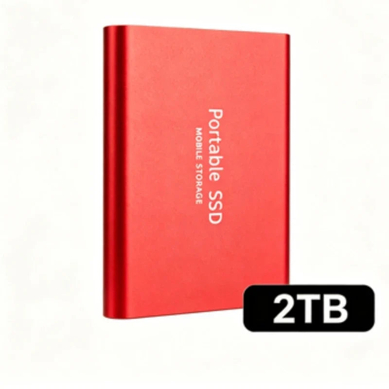 Portable External SSD, 1TB-16TB Large Capacity USB3.1 High Speed Solid State Drive, Lightweight Storage for Laptop, Desktop, Mac