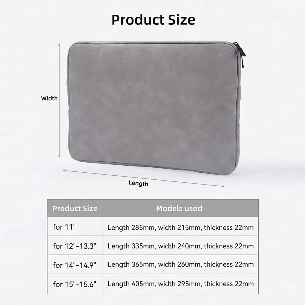 PU sheepskin leather fabric Waterproof Leather 9.7-15.6 inch Tablet PC Carrying Case Protective  Notebook Shockproof Cover