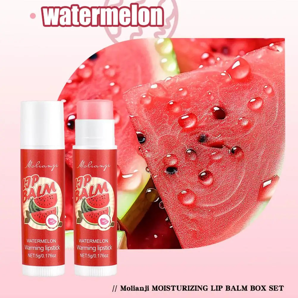 12pcs Moisturizing Lipstick Set, Hydrating Lip Care Suitable For All Skin Types, Fruit Lipstick Lip Balm Set