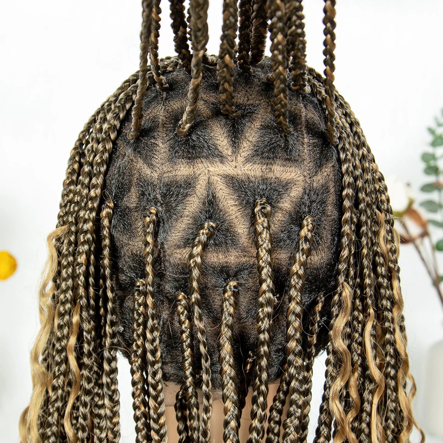 Boho Triangle Knotless Box Braids Wig | Full Lace | Baby Hair | KIMA Synthetic