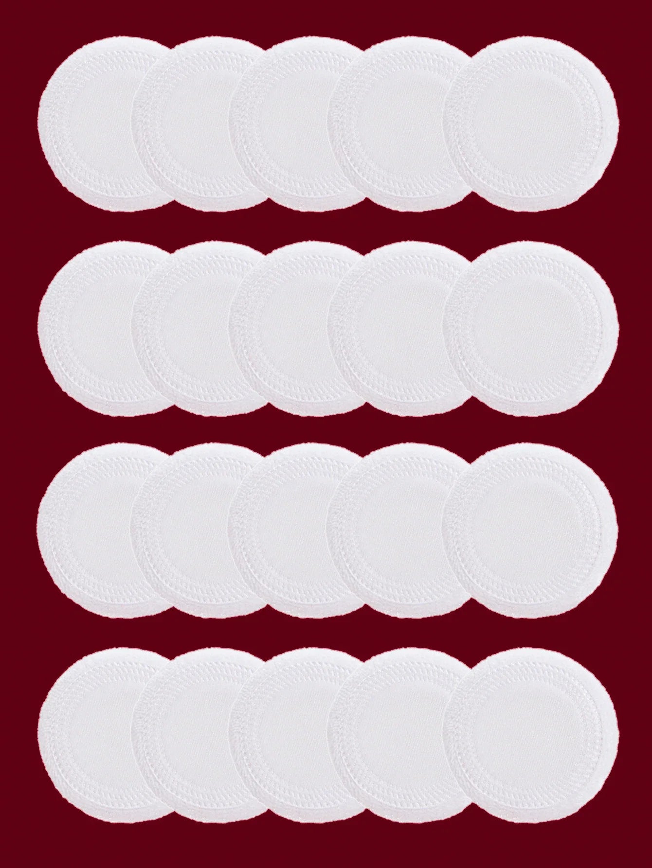2-5-10-20Pcs Portable and Practical High-Grade White Round Powder Puff for Base and Fixing Makeup