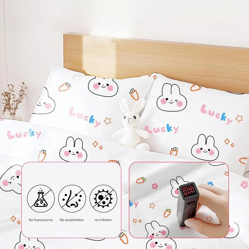 Waterproof Disposable 4 Piece Bedding Set Nonwoven Extra Thick Sheets Duvet Pillow Cover for Hotels Clinic Travel UseHot Sale