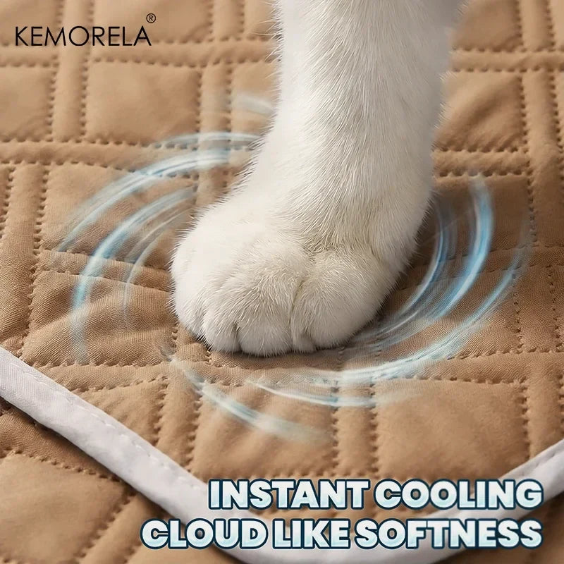 KEMORELA Dog Cat Summer Cooling Pad Mat Washable Puppy Big Dog Ice Gel Bed Mattress Cool Mascotas Cushion Blanket Pet supplies