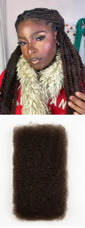 Choice Afro Kinky Bulk Human Hair | 100% Virgin Brazilian for Braids & Twists