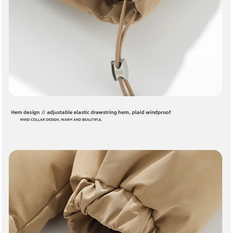 Brand Luxury Women's Winter Down Jacket Coats Parkas Woman Clothes Hooded Cotton Padded Puffer Jackets Bread Outerwear HXY275