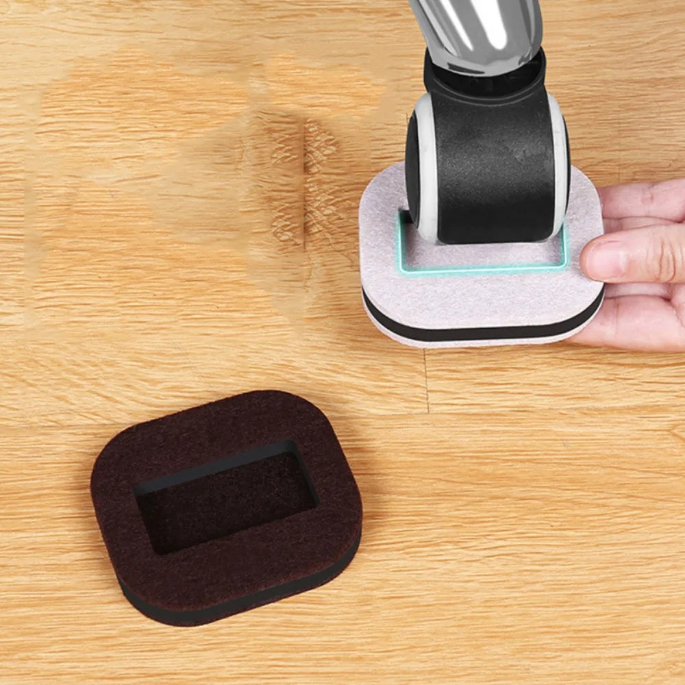 5pcs Office Chair Wheel Stopper Furniture Parts Caster Cup Prevents Scratches Wood Floor Carpet for Roller Feet Anti-slip Mat