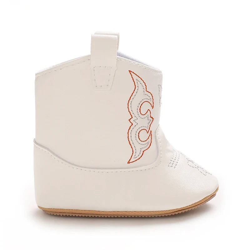 Baby Boys Girls Winter Boots 0-12 Months Western Denim First Walkers Warm Casual Fashion