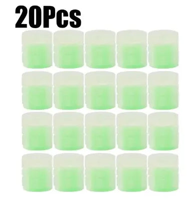 20Pc Luminous Valve Caps Fluorescent Night Glowing Decor Car Motorcycle Bicycle Wheel Hub Valve Stem Cap Styling Car Accessories
