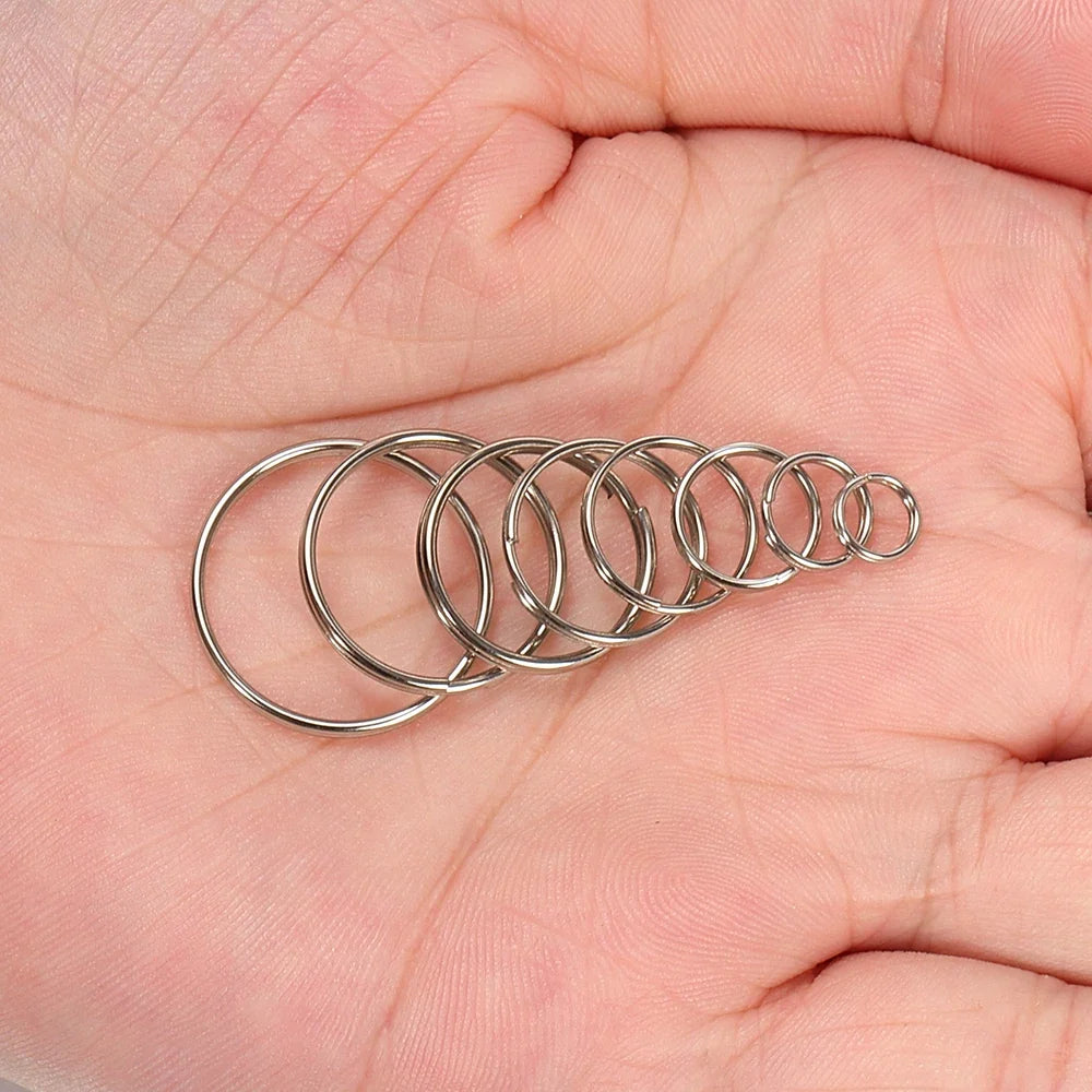50pcs Key Ring Connector for DIY Keychain Making Findings