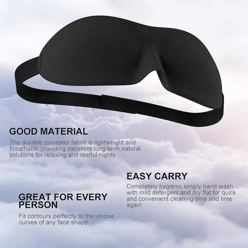 3D Sleep Mask Eye Mask for Travel Yoga Nap Lightweight Breathable Eye Cover Night Sleep Block Out Light Eyepatch for Women Men