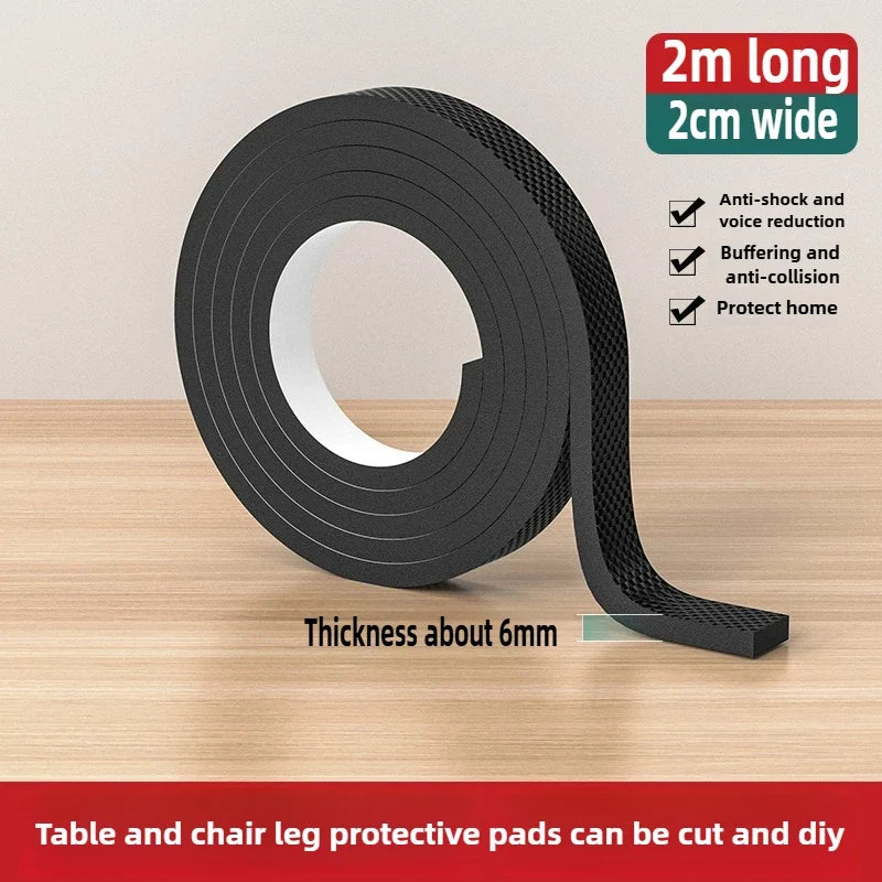 DIY Non-Slip Furniture Pads Mute Mats Bumper Damper Anti-slip Thick Pad Foot Cover Self Adhesive Table Chair Foot Protection Pad