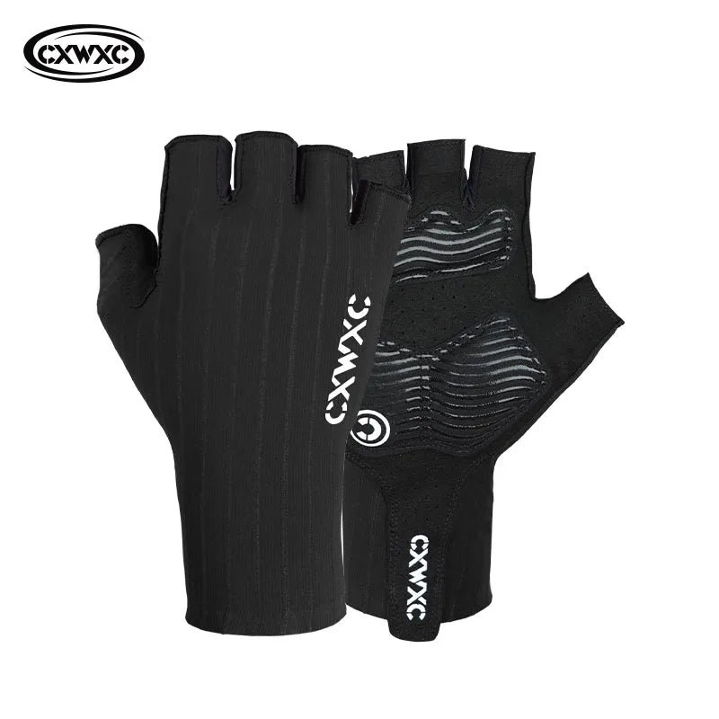 CXWXC Cycling Half Finger Gloves Men Women Breathable Anti-slip Glove Fitness Sport Training Gloves With Extended Wrist Guard