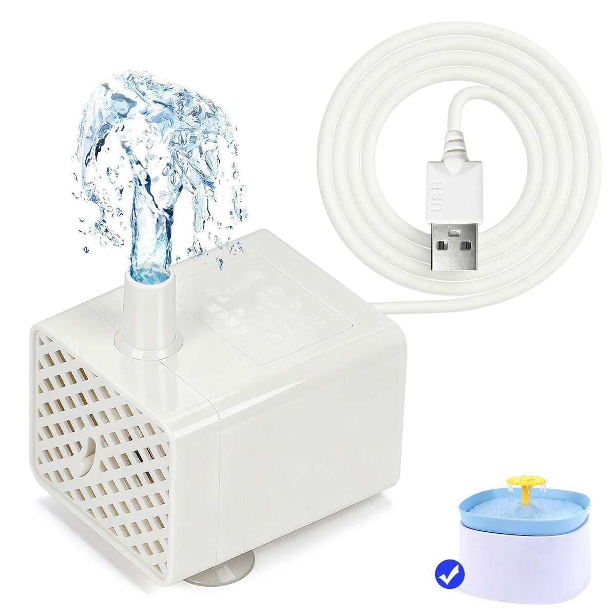Water Pump Pet Cat Water Dispenser Anti Dry Burning Motor Replacement for Dog Cat Water Dispenser Drinking Bowl Pet Products