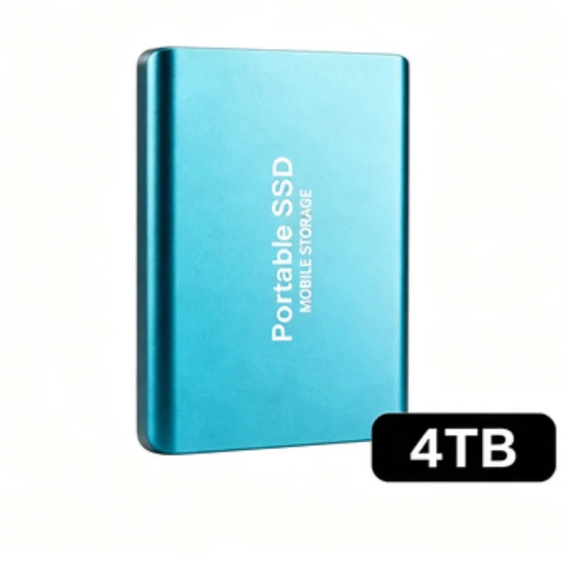 Portable External SSD, 1TB-16TB Large Capacity USB3.1 High Speed Solid State Drive, Lightweight Storage for Laptop, Desktop, Mac