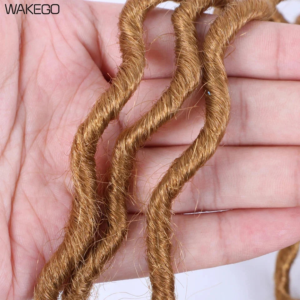 Goddess Faux Locs Crochet Hair | 18" Soft Curly Braids | Ombre Dreadlocks Extensions | 24 Strands/Pack